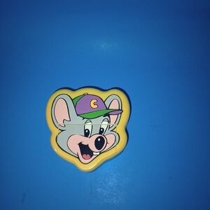 Chuck E. Cheese's Plastic Prize Storage Container Small 4"x4" Yellow With Logo